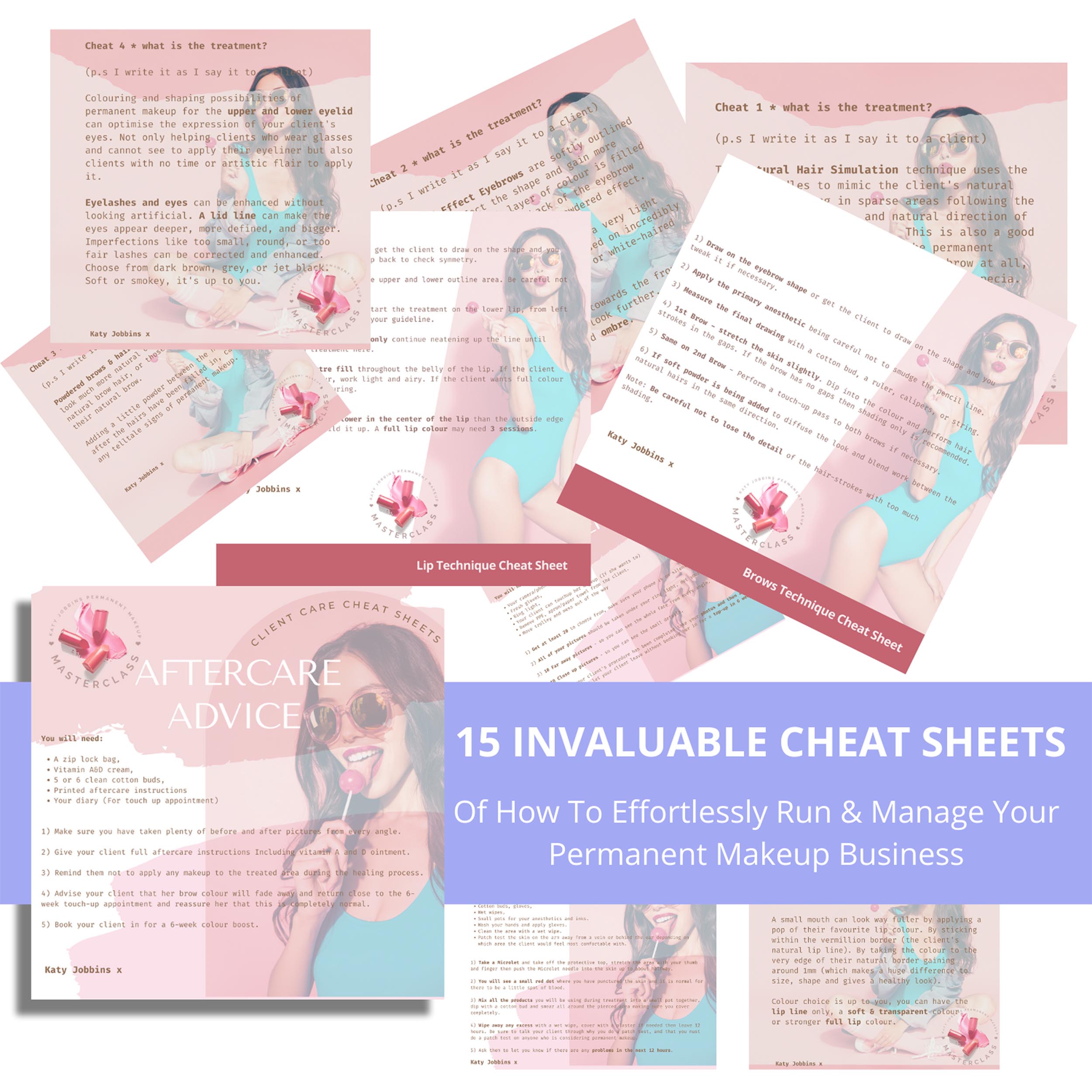 15 Permanent Makeup Cheat Sheets