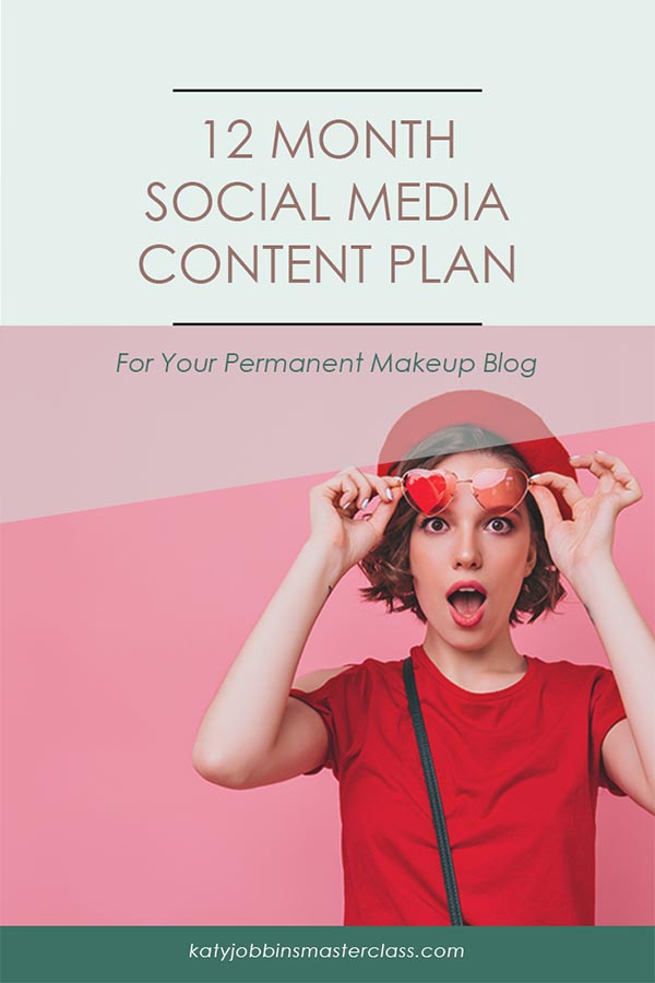12 Month Social Media Content Plan